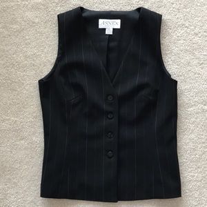 Women’s Black With White Stripe Vest
